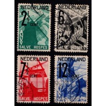 1932 - Holland - AFA 249-52 - Frimærke - Stemplet.